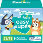 Pampers Training Pants - Easy Ups Boys & Girls Bluey - Size 5T-6T, 84 Count, Children's Potty Underwear (Packaging May Vary)