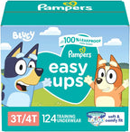 Pampers Training Pants - Easy Ups Boys & Girls Bluey - Size 5T-6T, 84 Count, Children's Potty Underwear (Packaging May Vary)