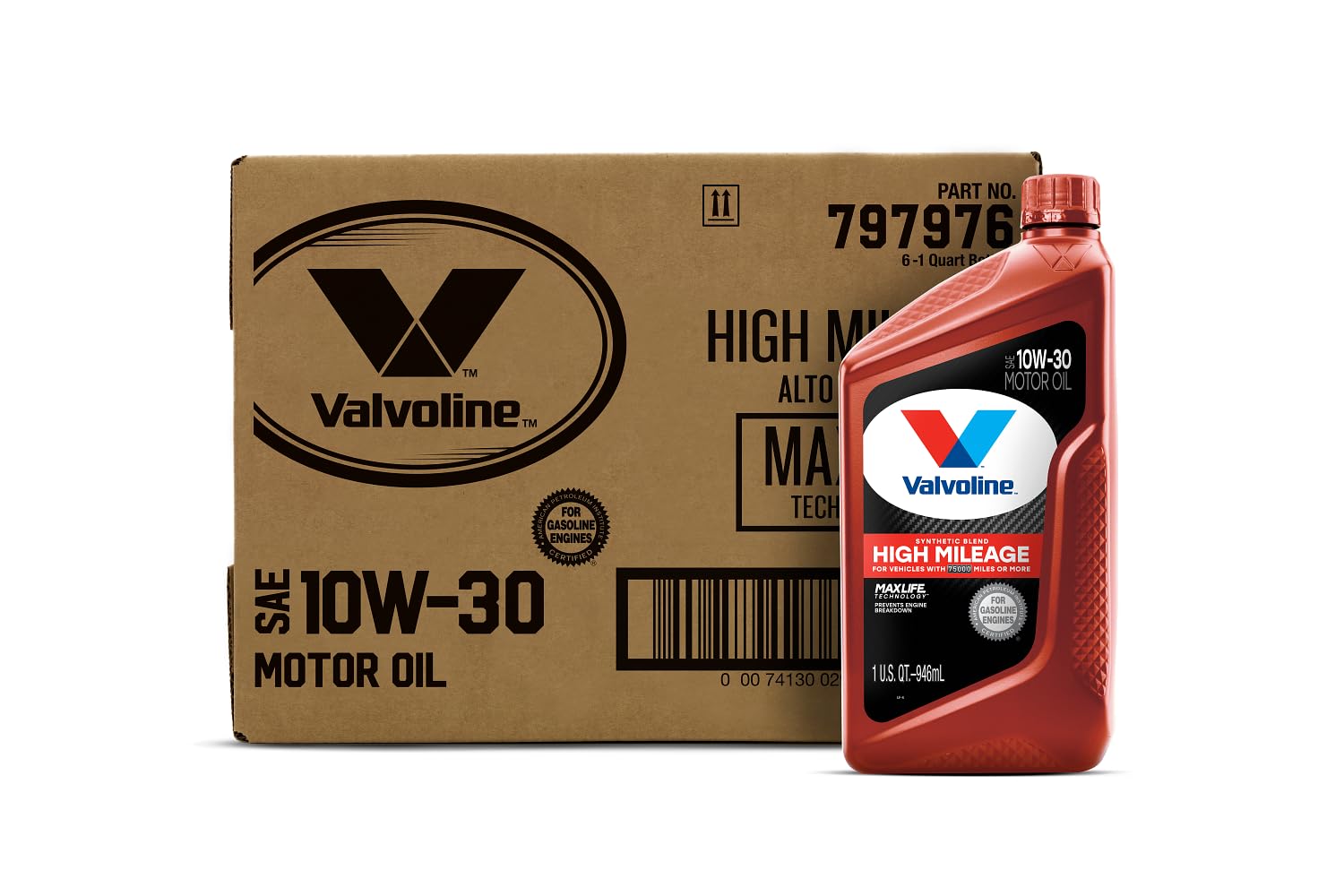 Valvoline High Mileage 150K with Maxlife Plus Technology 5W-30 Motor Oil 5 Quart
