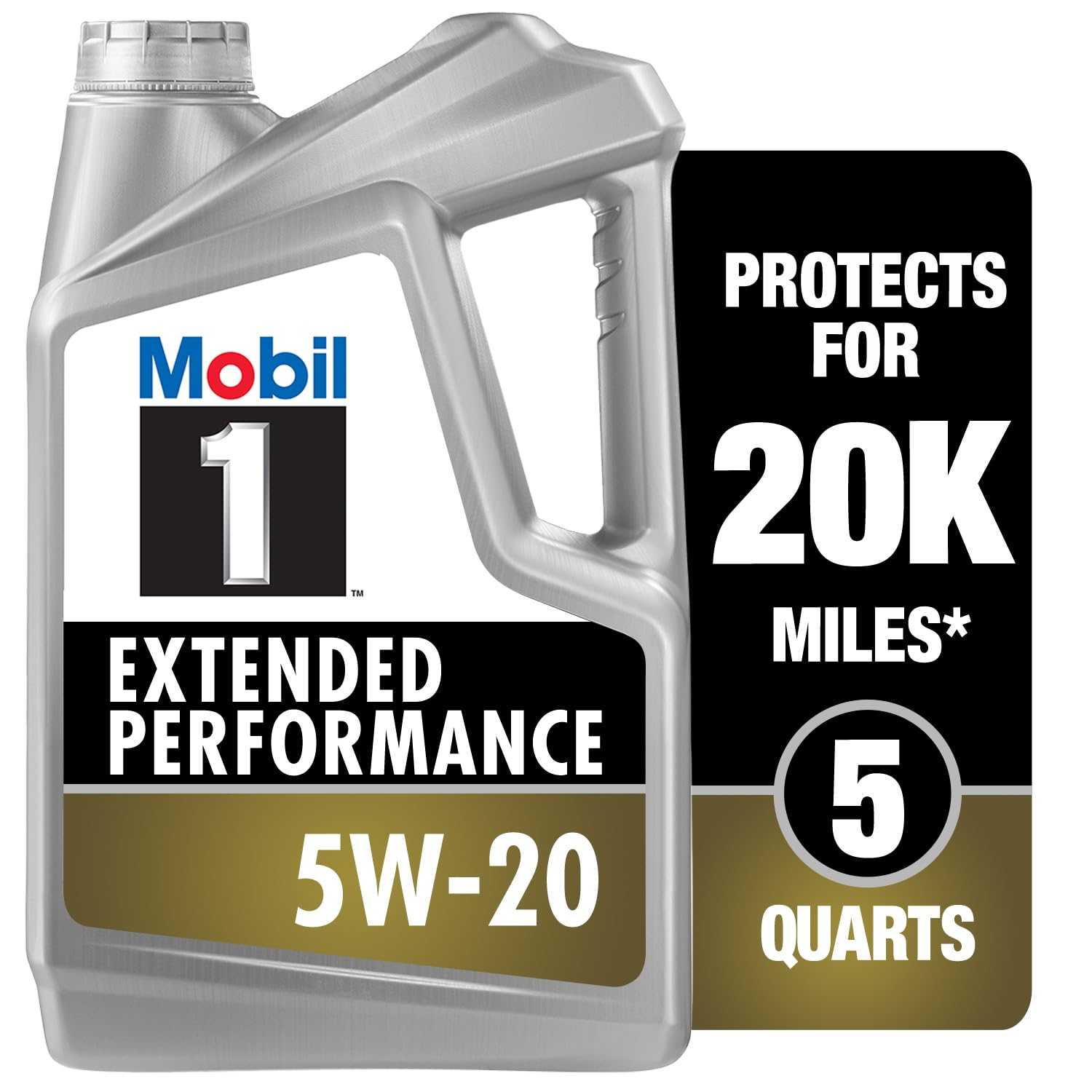 Mobil 1 European Car Formula Full Synthetic Motor Oil 0W-40, 5 Quart