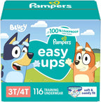 Pampers Training Pants - Easy Ups Boys & Girls Bluey - Size 5T-6T, 84 Count, Children's Potty Underwear (Packaging May Vary)