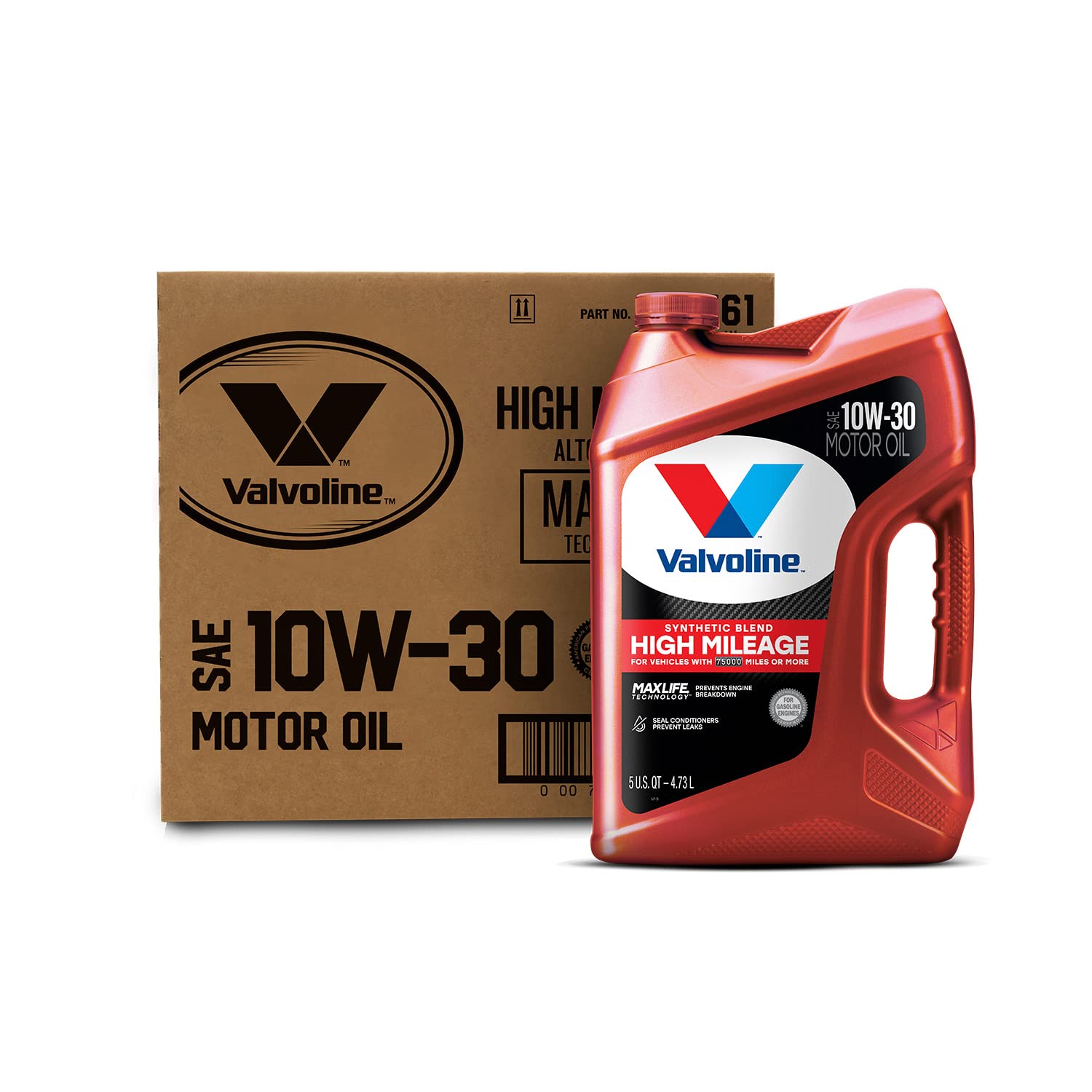 Valvoline High Mileage 150K with Maxlife Plus Technology 5W-30 Motor Oil 5 Quart