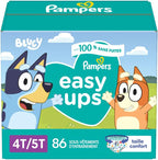 Pampers Training Pants - Easy Ups Boys & Girls Bluey - Size 5T-6T, 84 Count, Children's Potty Underwear (Packaging May Vary)