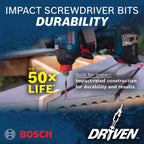 Bosch SDMSD45 45 pc. Driven Impact Screwdriving Custom Case Set