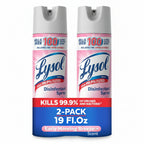 Lysol Disinfectant Spray, Sanitizing And Antibacterial Spray, For Disinfecting And Deodorizing, Early Morning Breeze, 19 Fl Oz (Pack Of 2), Packaging May Vary