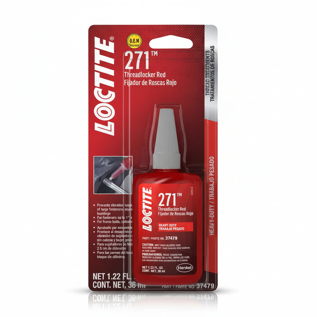 Loctite 37479 271 Red Heavy Duty Threadlocker Bottle - 36 ml