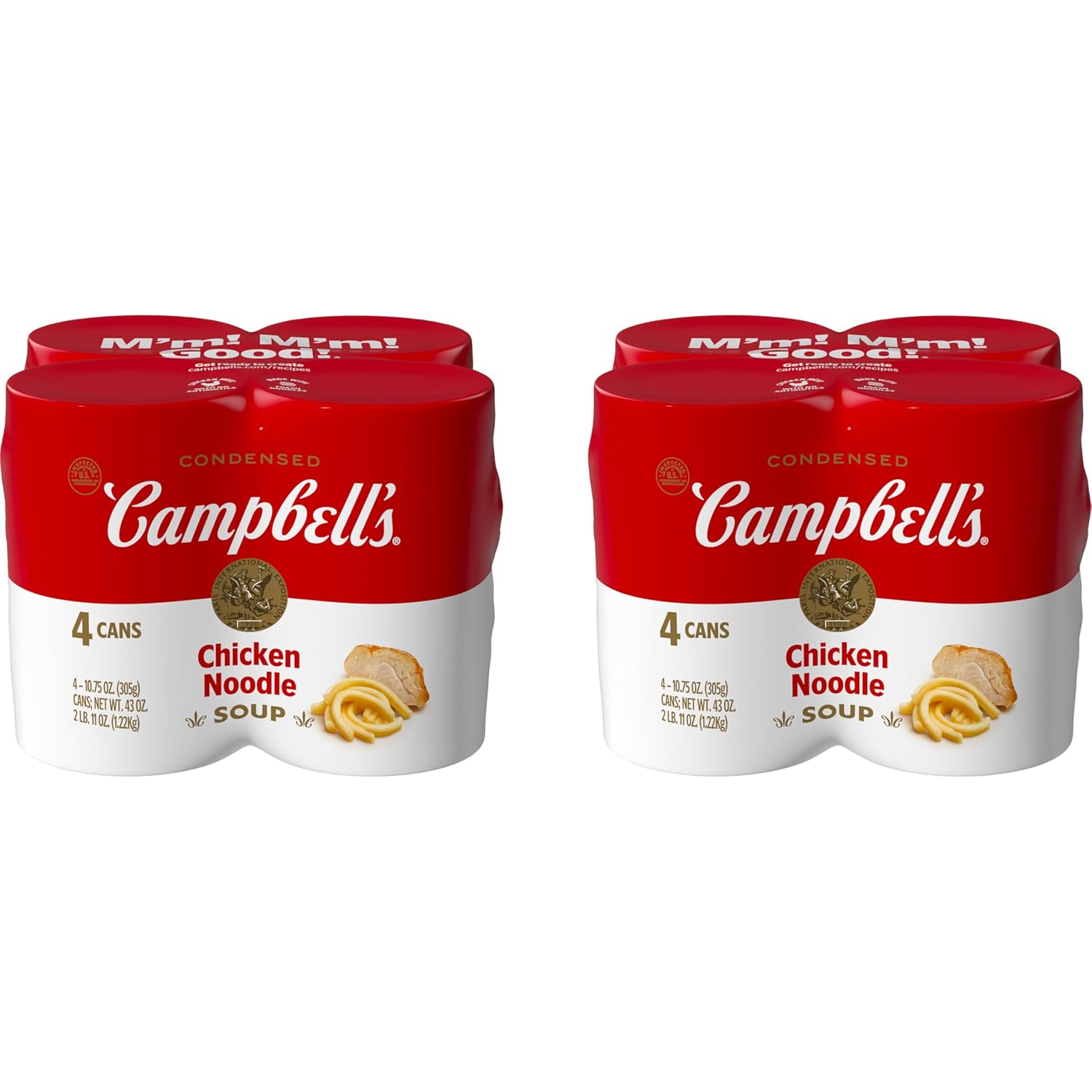 Campbell's Condensed Chicken Noodle Soup, 10.75 Ounce Can (Pack of 4)