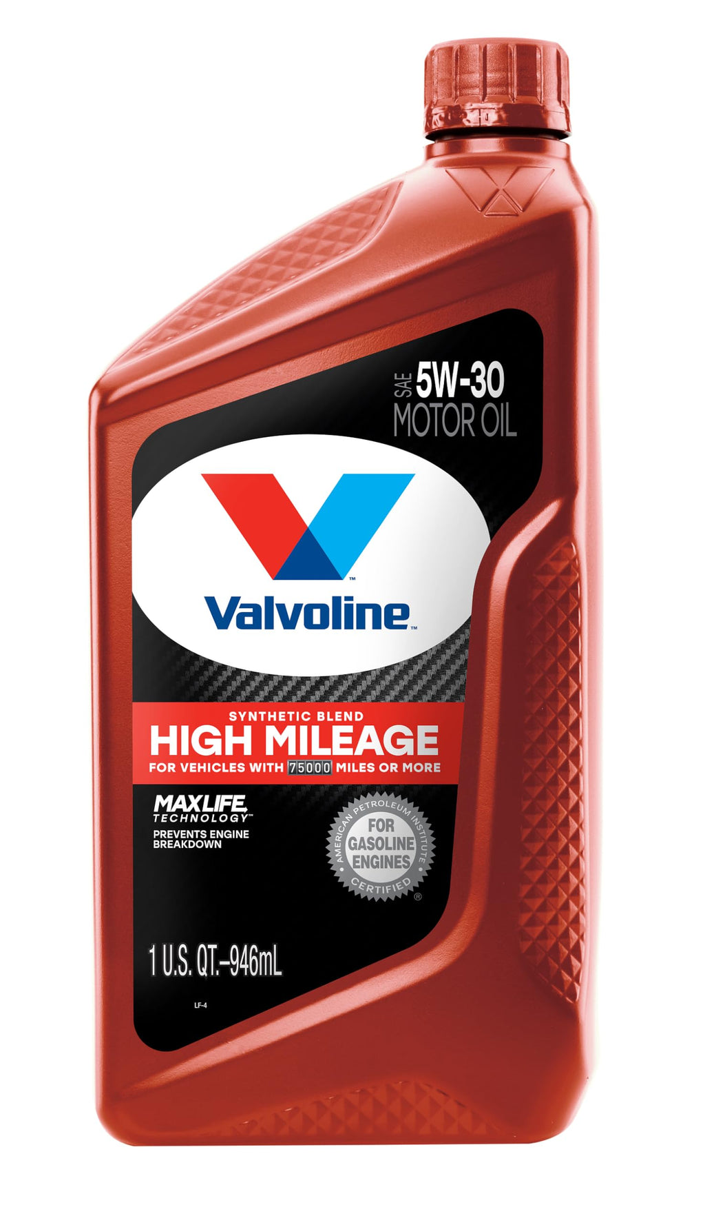 Valvoline High Mileage 150K with Maxlife Plus Technology 5W-30 Motor Oil 5 Quart
