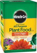 Miracle-Gro Water Soluble All Purpose Plant Food, For All Indoor or Outdoor Plants, Roses, Flowers, Vegetables, Houseplants, Trees, and Shrubs, 1.5 lbs