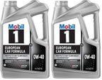 Mobil 1 European Car Formula Full Synthetic Motor Oil 0W-40, 5 Quart