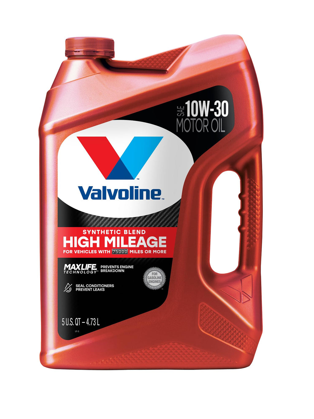 Valvoline High Mileage 150K with Maxlife Plus Technology 5W-30 Motor Oil 5 Quart
