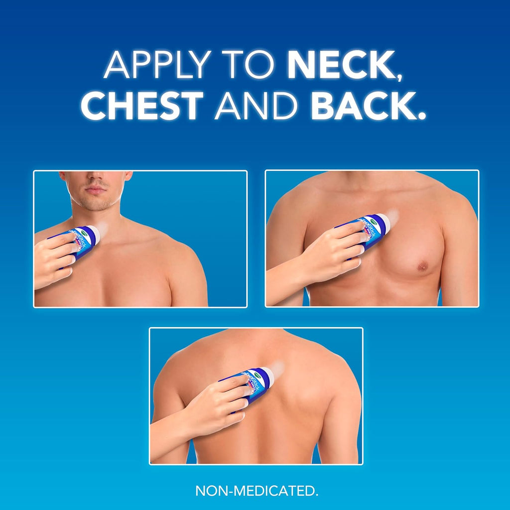 Vicks VapoStick, Solid Balm, No Mess, Soothing Non-Medicated Vicks Vapors, Easy-To-Use No-Touch Applicator, Quick Dry, Lightweight Skin Feel, 1.25oz x 2