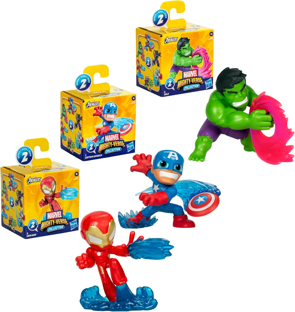 Marvel Avengers Mighty-Verse Collection Series 1 Multipack, Collectible 2.5-Inch-Scale (6 cm) Action Figure Set, Super Hero Toys, Kids Ages 4 and Up (Amazon Exclusive)