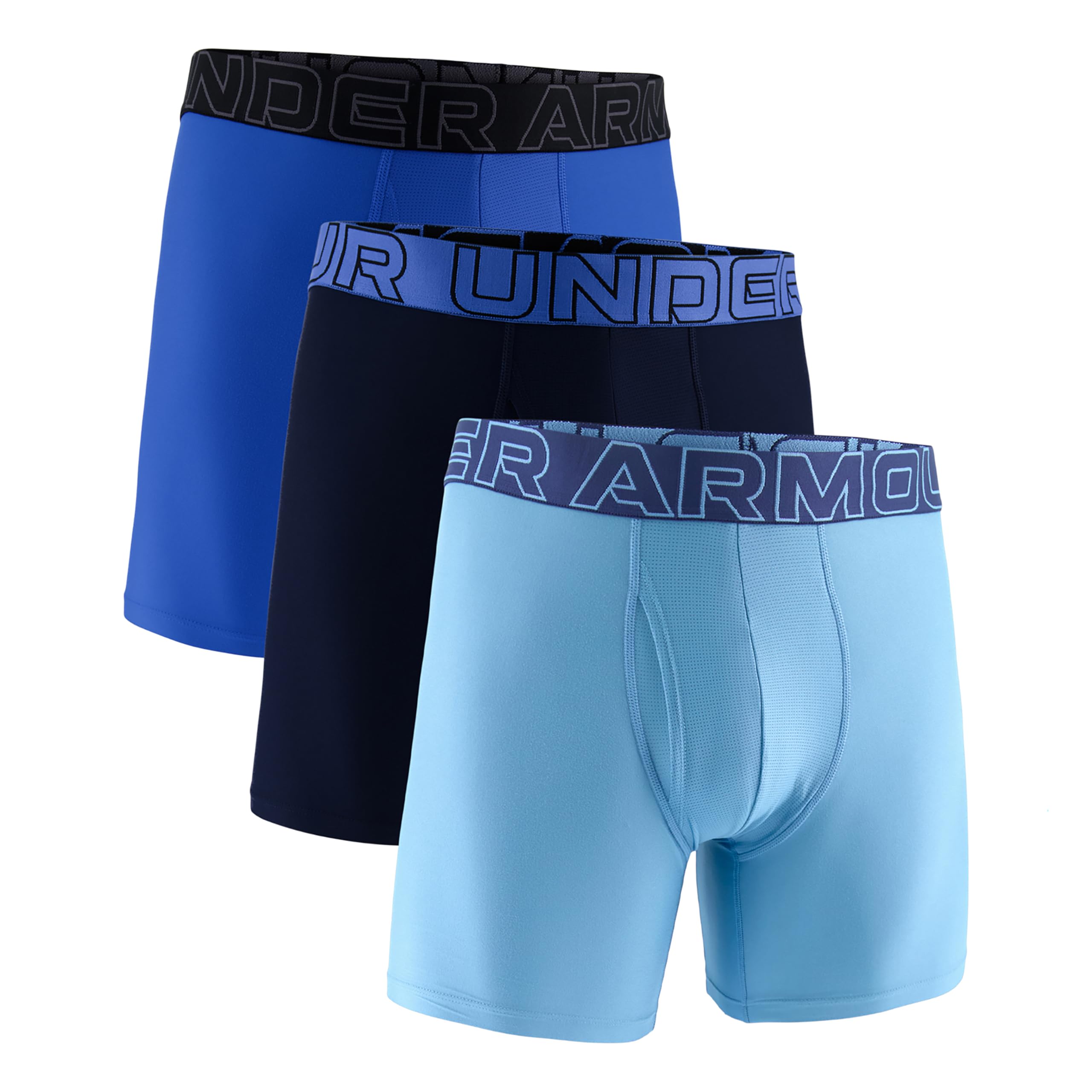 Under Armour Men's Multi-Pack Standard Tech Boxer Brief, 6" Inseam, All-Day Comfort & Ultra-Soft