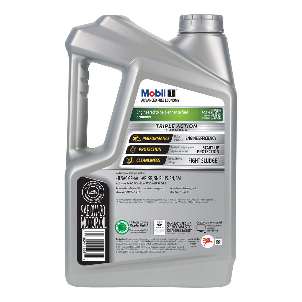 Mobil 1 European Car Formula Full Synthetic Motor Oil 0W-40, 5 Quart
