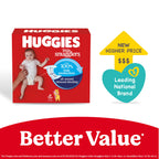 Huggies Size 1 Diapers, Little Snugglers Diapers, Size 1 (8-14 lbs), 198 Count (6 Packs of 33), Packaging May Vary