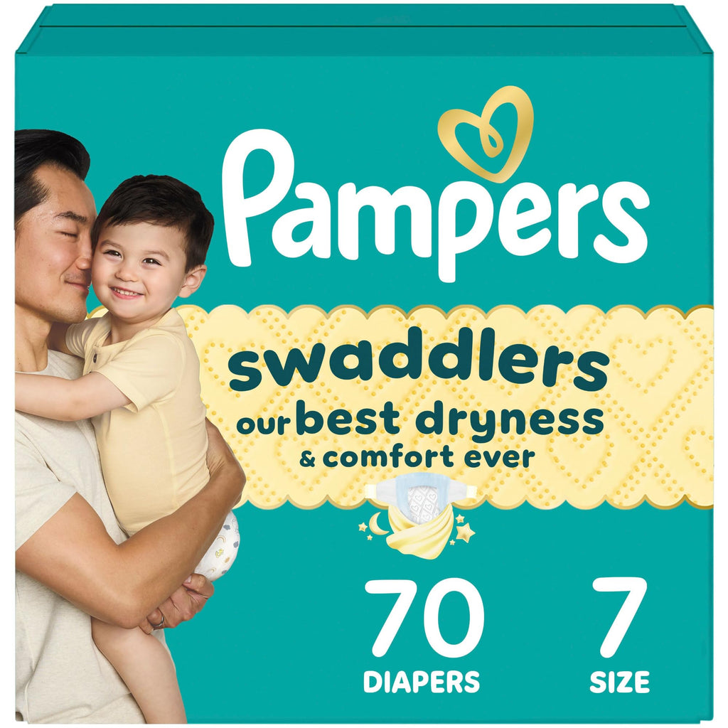 Pampers Swaddlers Diapers, Size 5 (20-37 lbs), 132 Count, Absorbent, Keeps Baby Dry and Comfortable, Skin Safe Disposable Baby Diaper (Packaging May Vary)