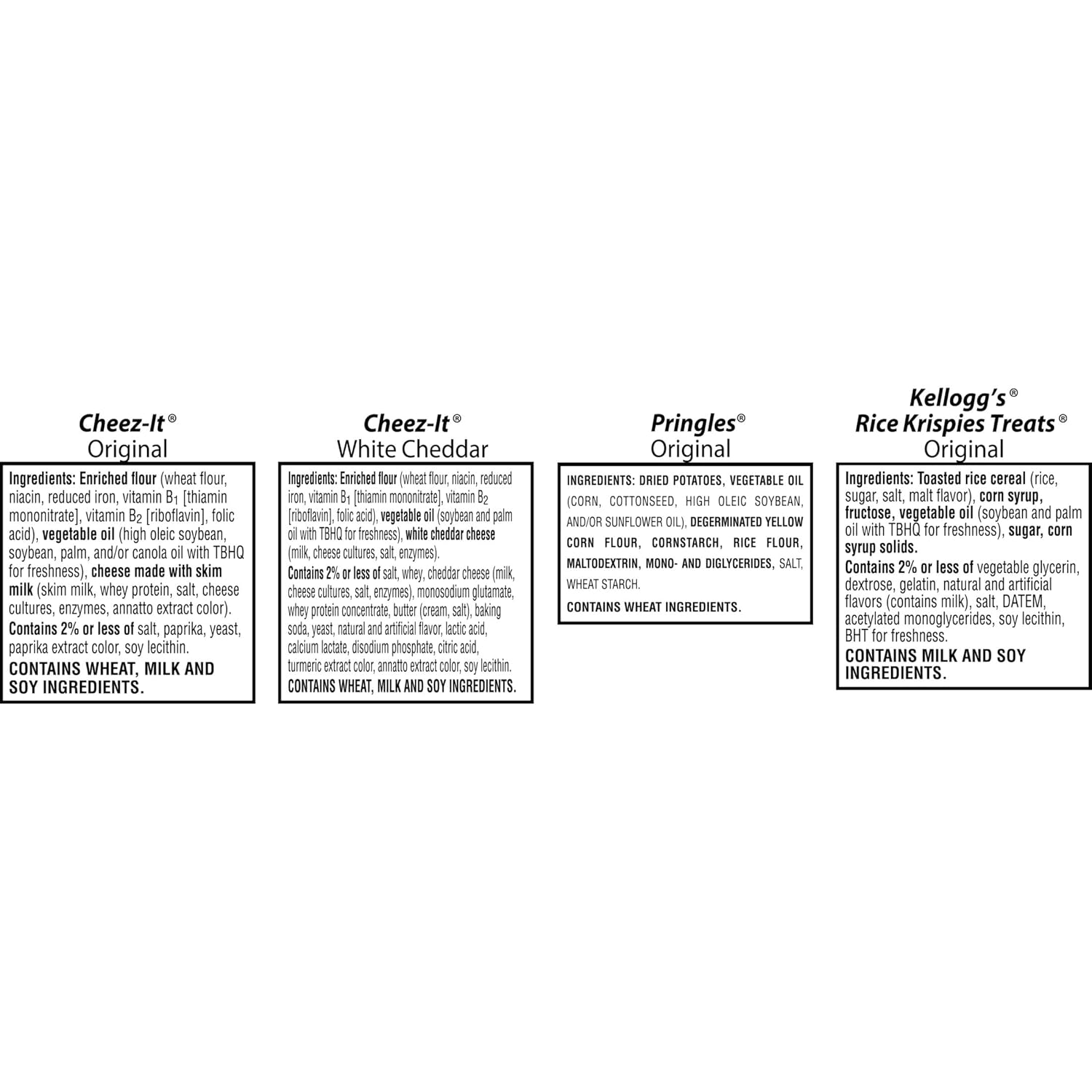 Kellogg's Cheez-It, Pringles & Rice Krispies Treats Snacks Mega Variety Pack, 30.1oz Box (30 Count)