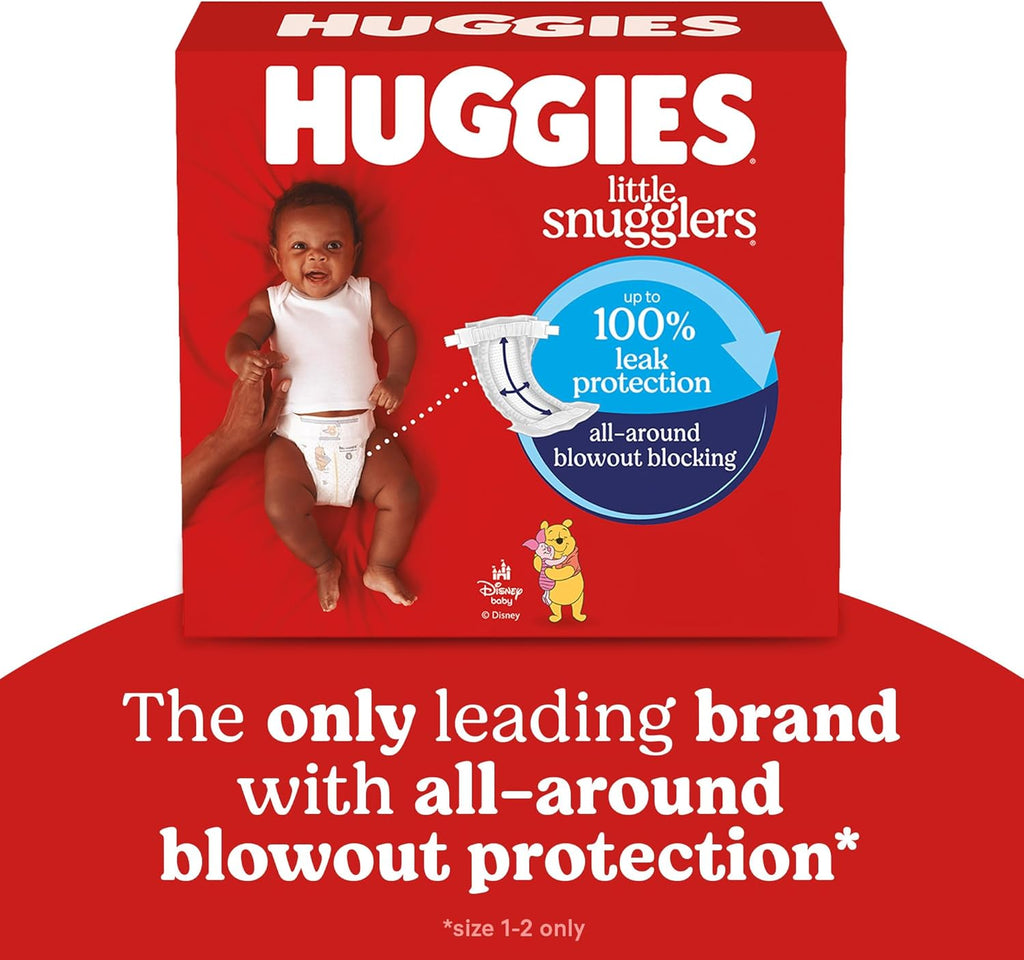 Huggies Size 5 Diapers, Little Snugglers Baby Diapers, Size 5 (27+ lbs), 132 Count (2 Packs of 66), Packaging May Vary
