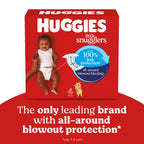 Huggies Size 1 Diapers, Little Snugglers Diapers, Size 1 (8-14 lbs), 198 Count (6 Packs of 33), Packaging May Vary