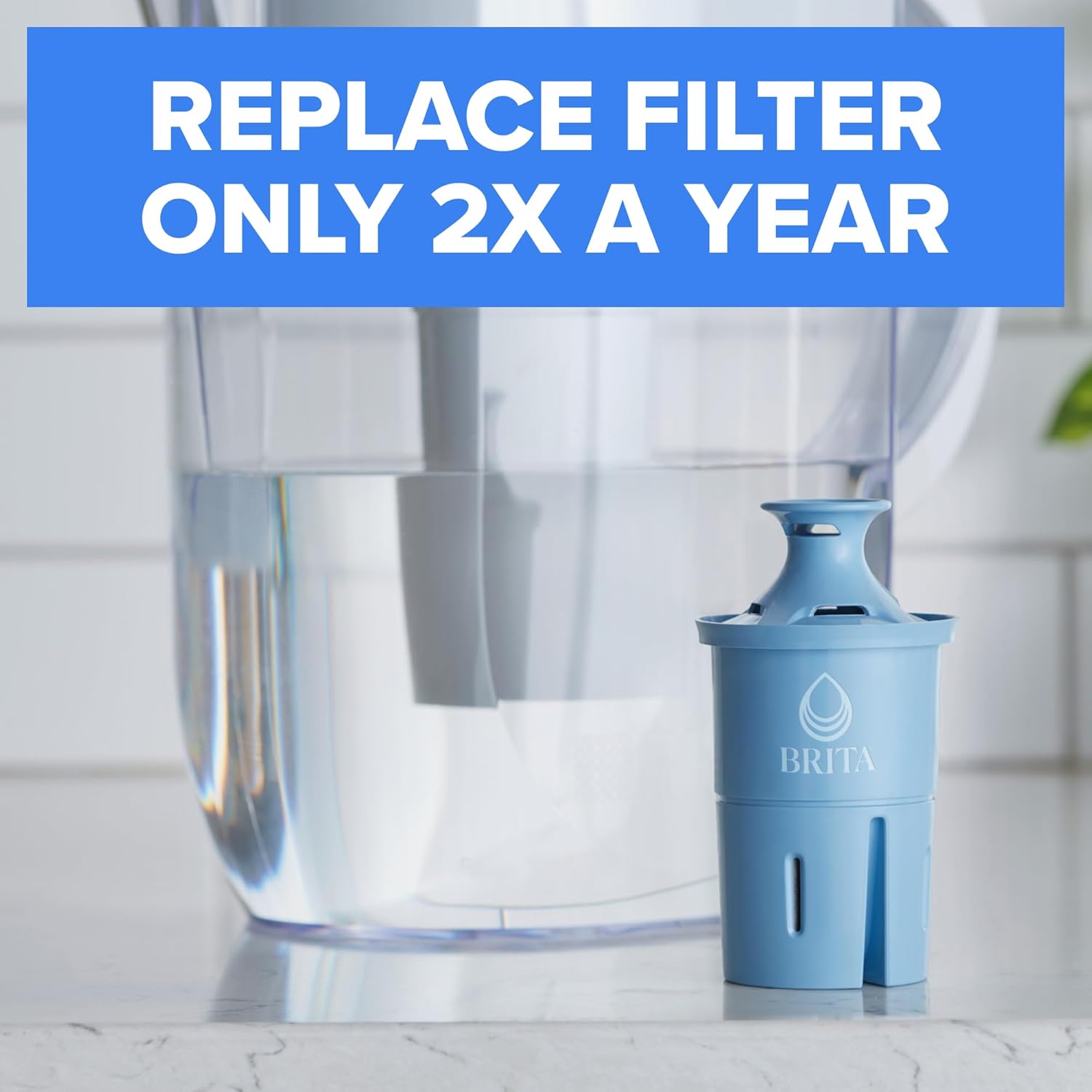 Brita Elite Water Filter Replacement for Pitchers and Dispensers, BPA-Free, Reduces 99% of Lead, Lasts Six Months or 120 Gallons, Includes 1 Pitcher Replacement Filter