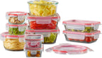 Pyrex Freshlock (5-Pack, 4 Cup) Glass Food Storage Containers Set, Airtight & Leakproof Locking Lids BPA-Free, Meal Prep Containers Set, Freezer Dishwasher Microwave Safe