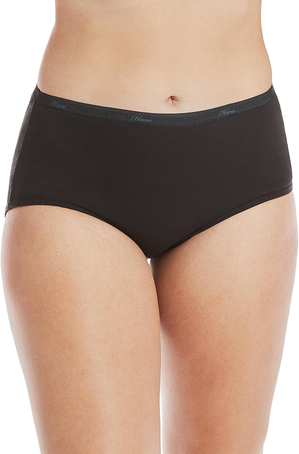 Hanes Women's Underwear Briefs Pack, 10-Pack, Cotton Panties for Women, Moisture-Wicking, Full Coverage