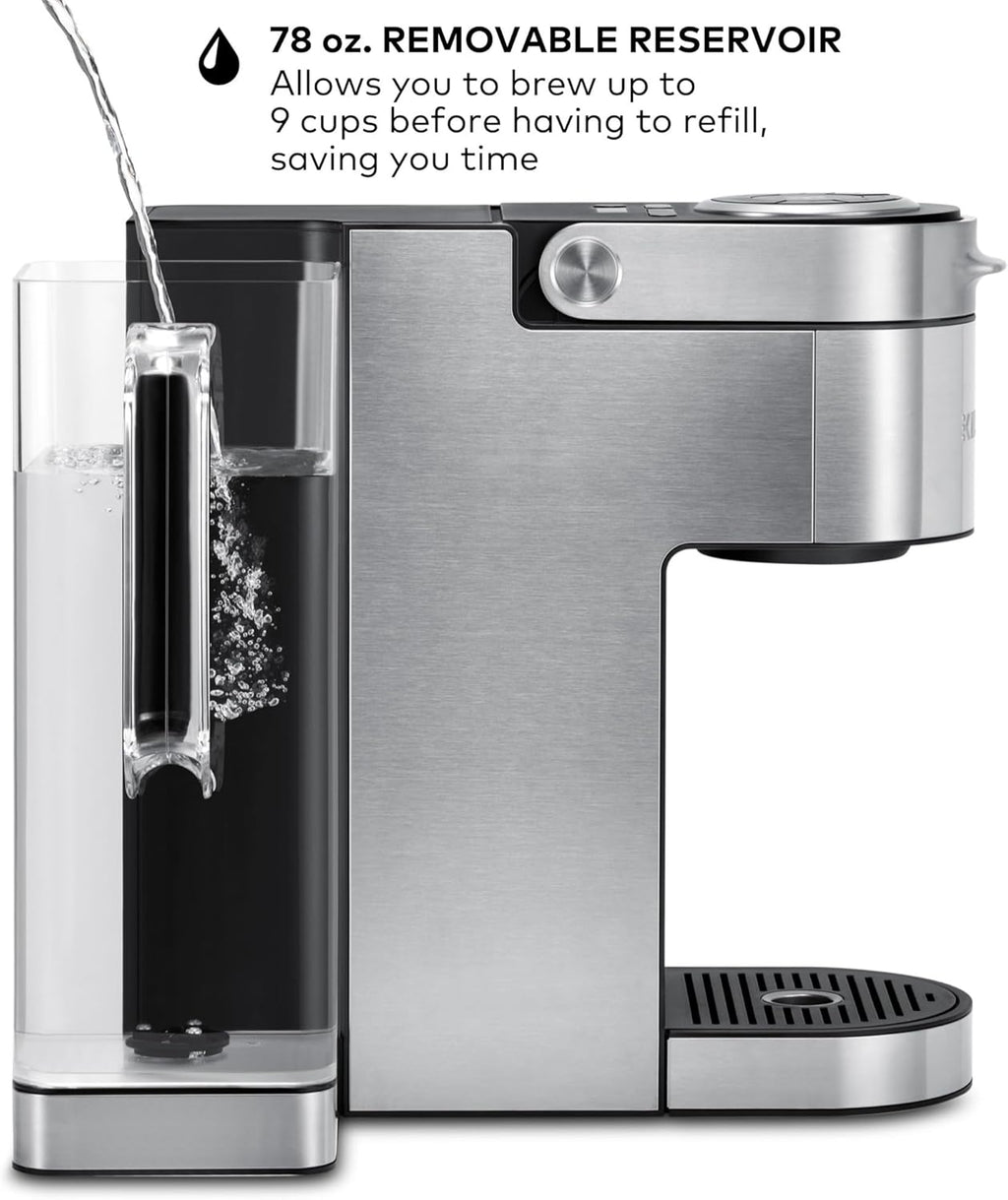 Keurig K-Supreme Plus Single Serve K-Cup Pod Coffee Maker, MultiStream Technology, Customizable Strength and Temperature Settings, Programmable, 78oz Removable Reservoir, Stainless Steel