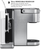 Keurig K-Supreme Plus Single Serve K-Cup Pod Coffee Maker, MultiStream Technology, Customizable Strength and Temperature Settings, Programmable, 78oz Removable Reservoir, Stainless Steel