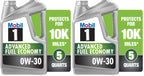 Mobil 1 European Car Formula Full Synthetic Motor Oil 0W-40, 5 Quart