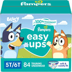 Pampers Training Pants - Easy Ups Boys & Girls Bluey - Size 5T-6T, 84 Count, Children's Potty Underwear (Packaging May Vary)