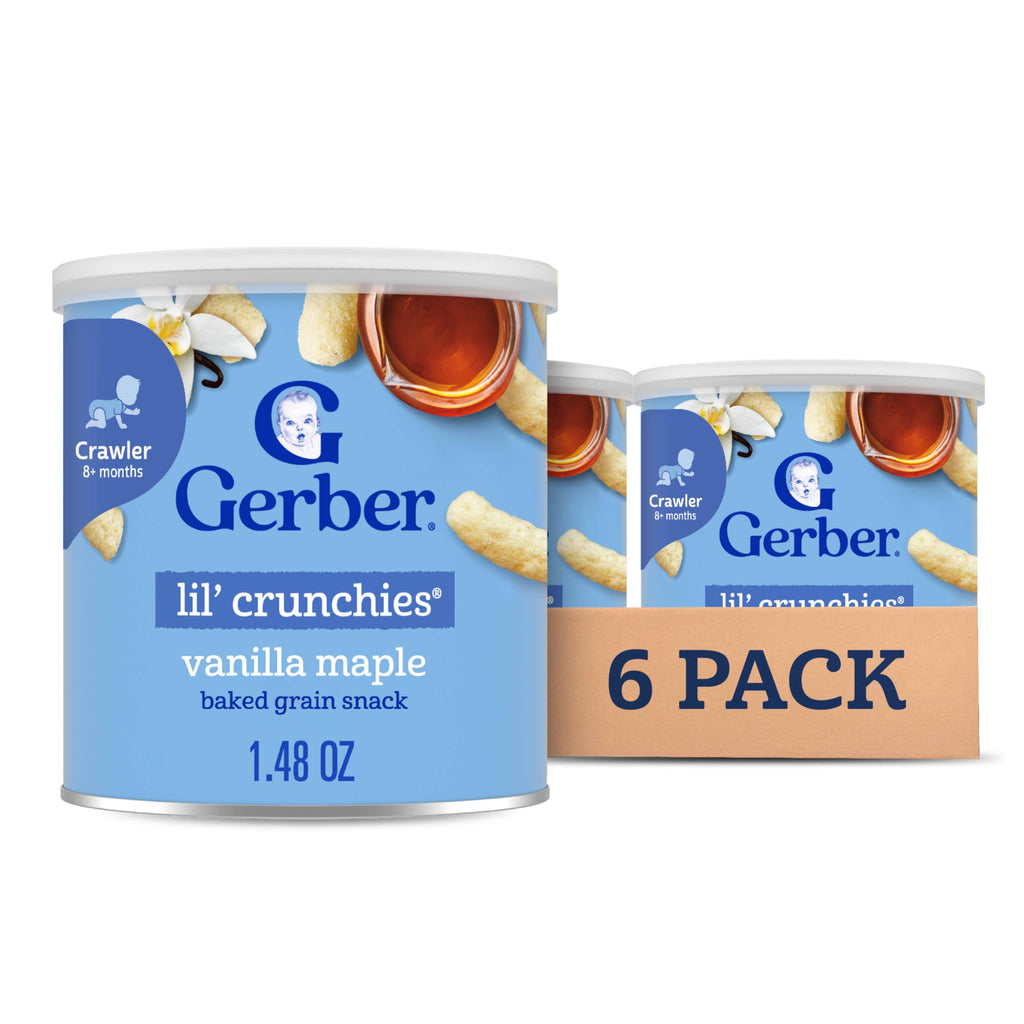 Gerber Snacks for Baby Lil Crunchies, Garden Tomato, 1.48 Ounce (Pack of 6)
