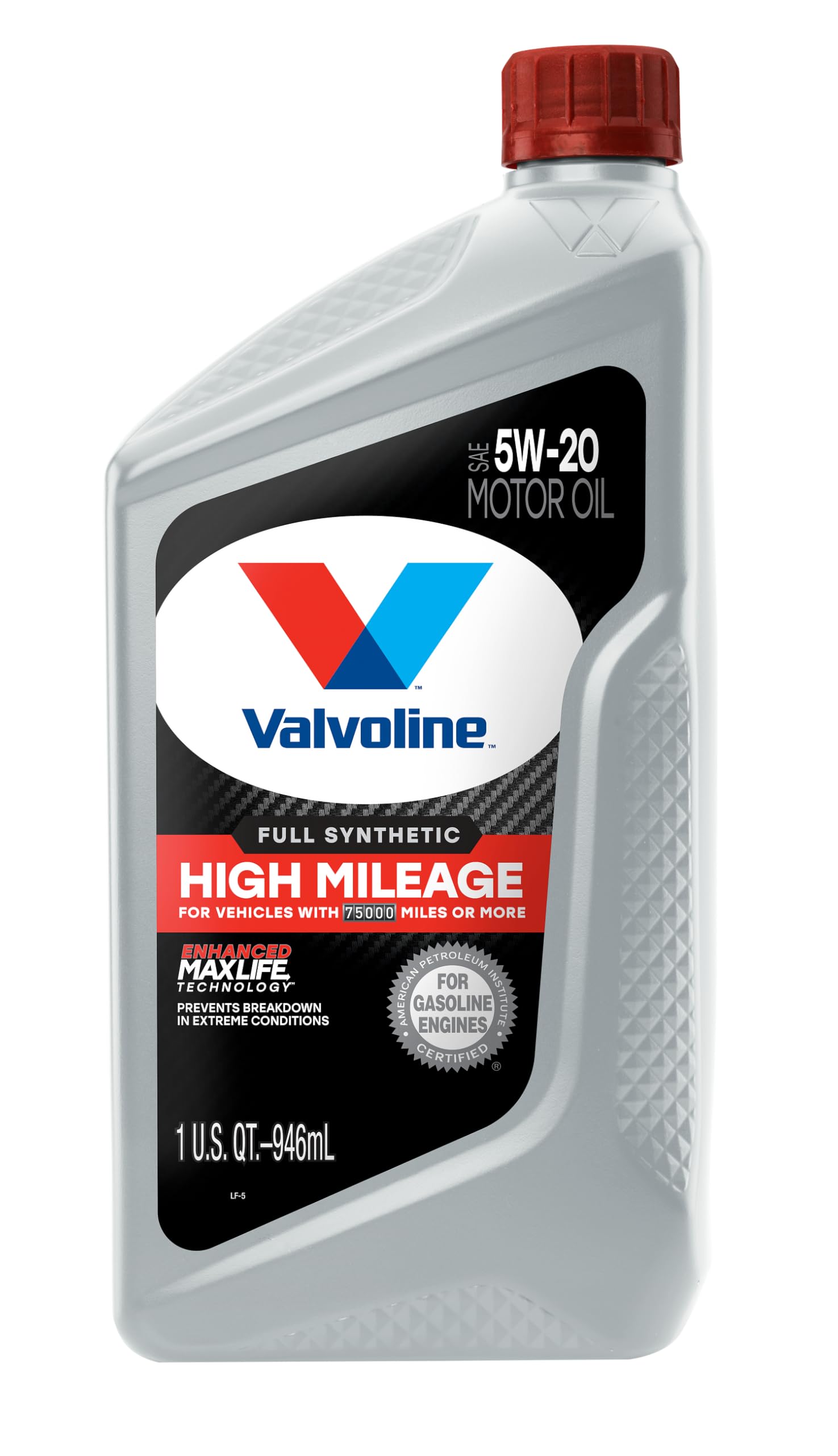 Valvoline High Mileage 150K with Maxlife Plus Technology 5W-30 Motor Oil 5 Quart