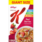 Kellogg's Special K Red Berries Breakfast Cereal, Good Source of Fiber, Giant Size, 19.2 oz
