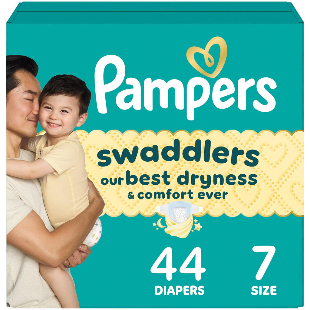 Pampers Swaddlers Diapers, Size 5 (20-37 lbs), 132 Count, Absorbent, Keeps Baby Dry and Comfortable, Skin Safe Disposable Baby Diaper (Packaging May Vary)