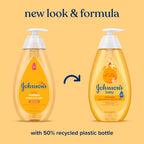 Johnson's Baby Shampoo with Aloe Vera & Vitamin B5, Tear Free, Newborn Essentials, No added Parabens & Sulfates, Hypoallergenic, 20.3 fl. oz