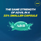 Advil Liqui-Gels Minis Pain Reliever and Fever Reducer, Pain Medicine for Adults with Ibuprofen 200mg for Pain Relief - 80 Liquid Filled Capsules