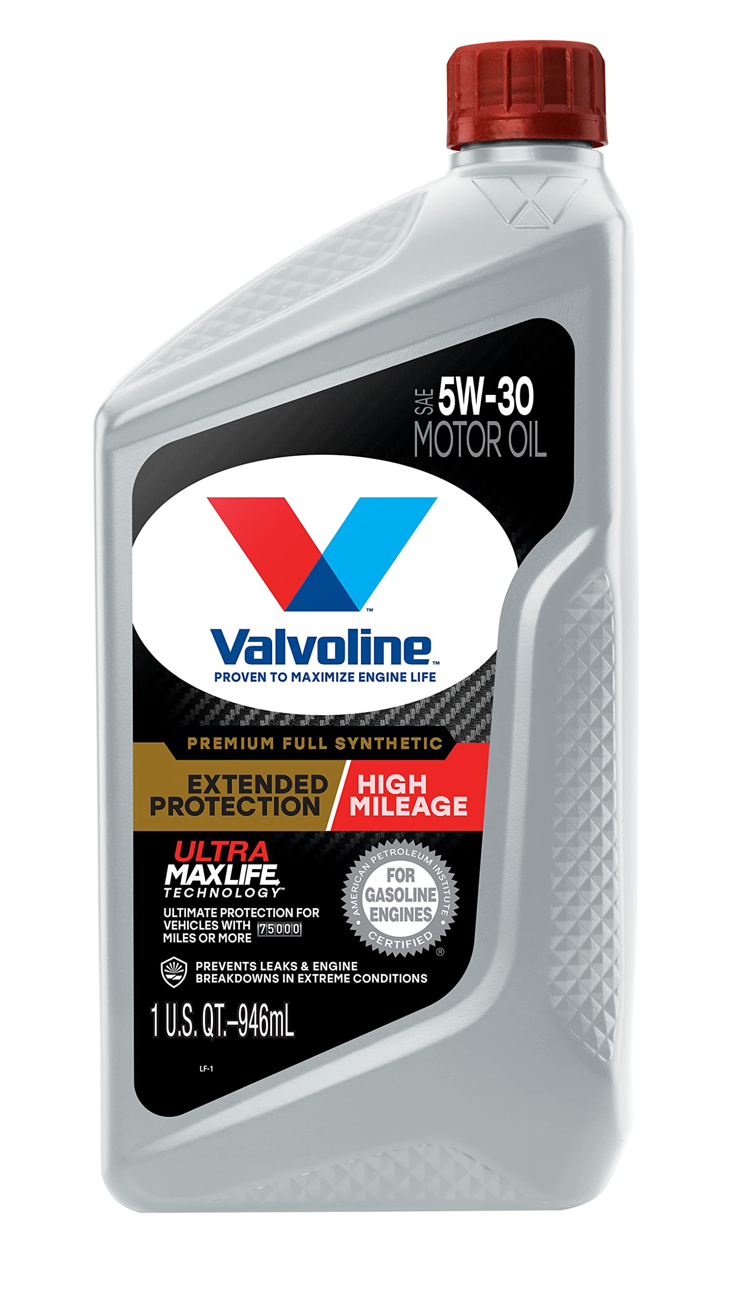 Valvoline High Mileage 150K with Maxlife Plus Technology 5W-30 Motor Oil 5 Quart