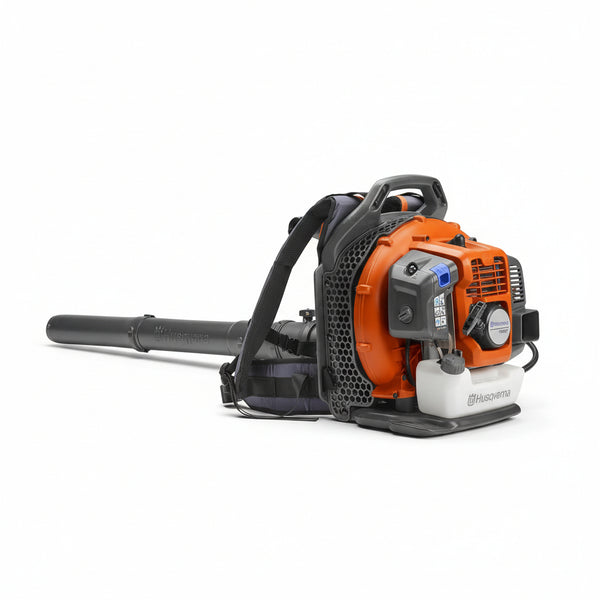 Husqvarna 150BT Gas Leaf Blower, 51-cc 2.16-HP 2-Cycle Backpack Leaf Blower, 765-CFM, 270-MPH, 22-N Powerful Clearing Performance and Ergonomic Harness System, 970466901