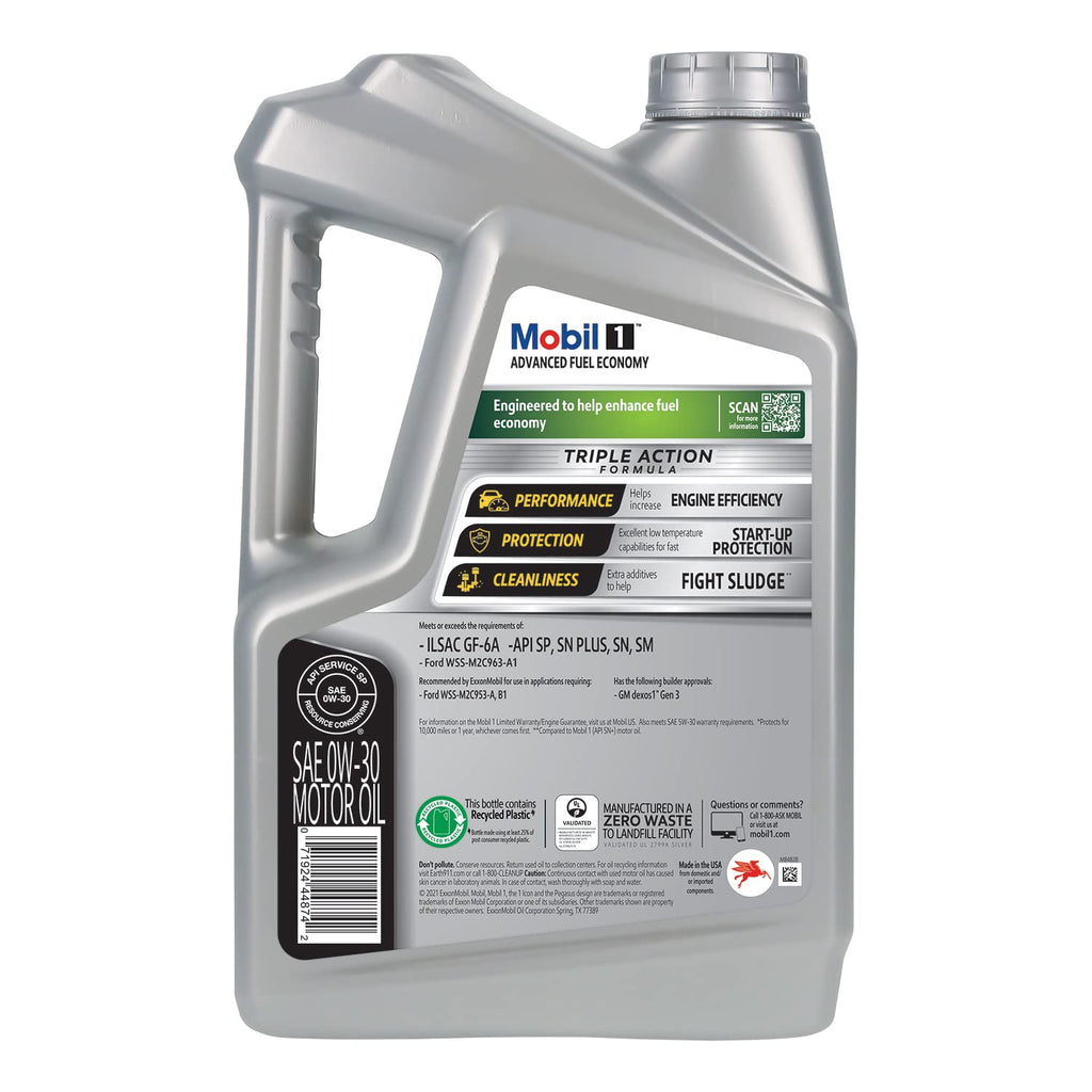 Mobil 1 European Car Formula Full Synthetic Motor Oil 0W-40, 5 Quart