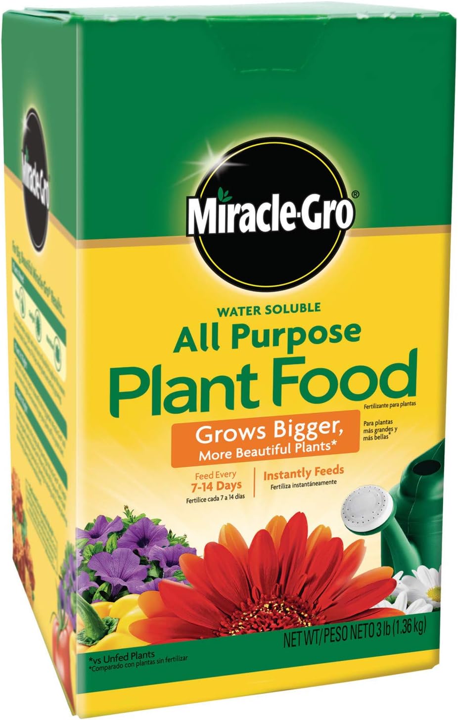 Miracle-Gro Water Soluble All Purpose Plant Food, For All Indoor or Outdoor Plants, Roses, Flowers, Vegetables, Houseplants, Trees, and Shrubs, 1.5 lbs