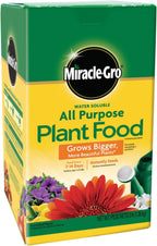 Miracle-Gro Water Soluble All Purpose Plant Food, For All Indoor or Outdoor Plants, Roses, Flowers, Vegetables, Houseplants, Trees, and Shrubs, 1.5 lbs
