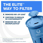 Brita Elite Water Filter Replacement for Pitchers and Dispensers, BPA-Free, Reduces 99% of Lead, Lasts Six Months or 120 Gallons, Includes 1 Pitcher Replacement Filter