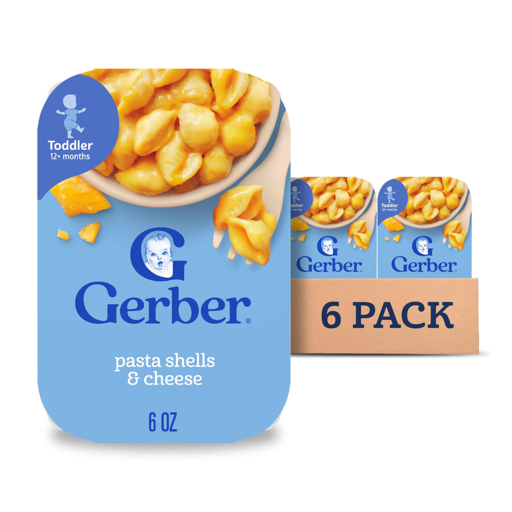 Gerber Toddler Food, Spaghetti Rings in Meat Sauce, Mealtime for Toddler, 6PK