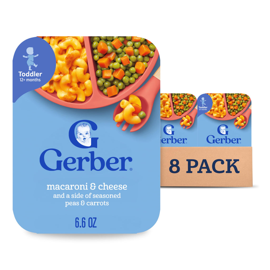 Gerber Toddler Food, Spaghetti Rings in Meat Sauce, Mealtime for Toddler, 6PK