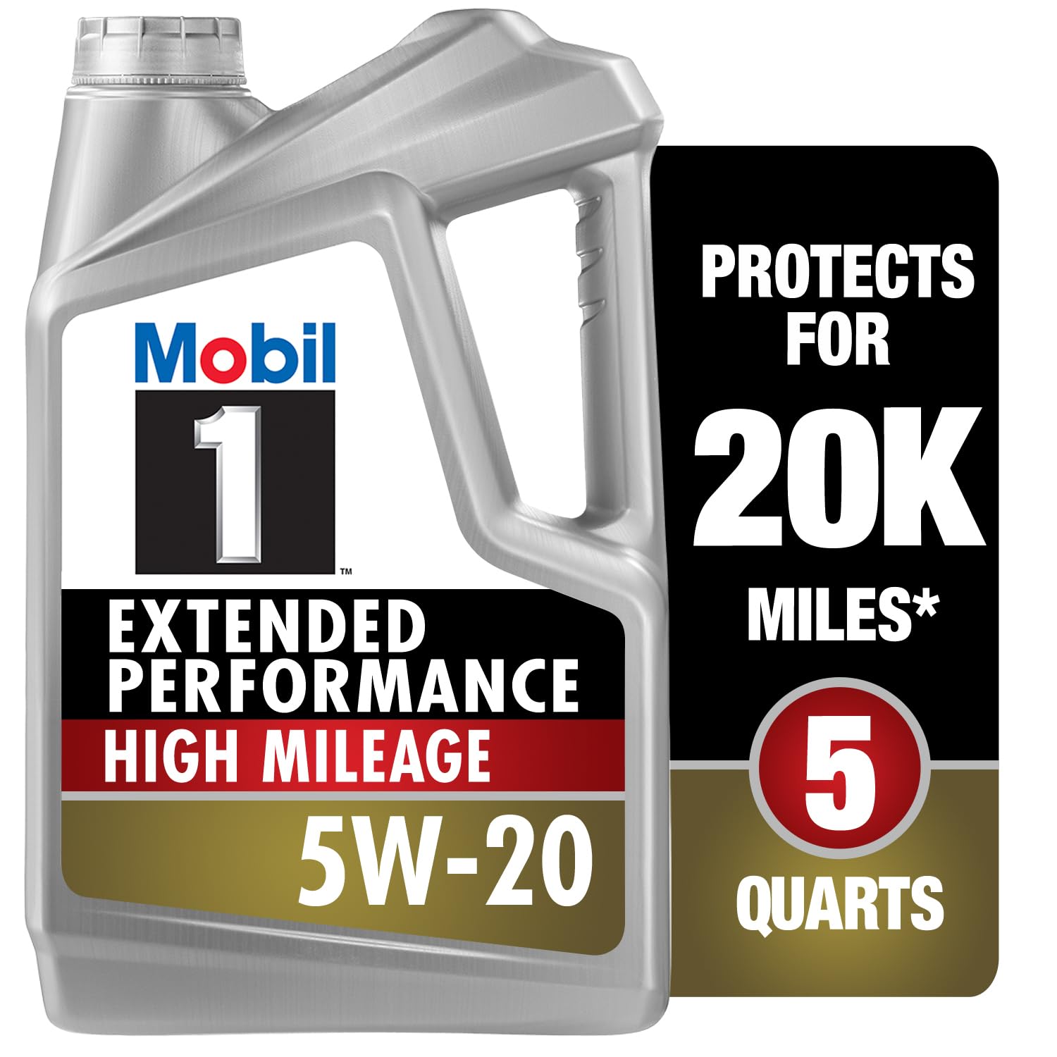 Mobil 1 European Car Formula Full Synthetic Motor Oil 0W-40, 5 Quart