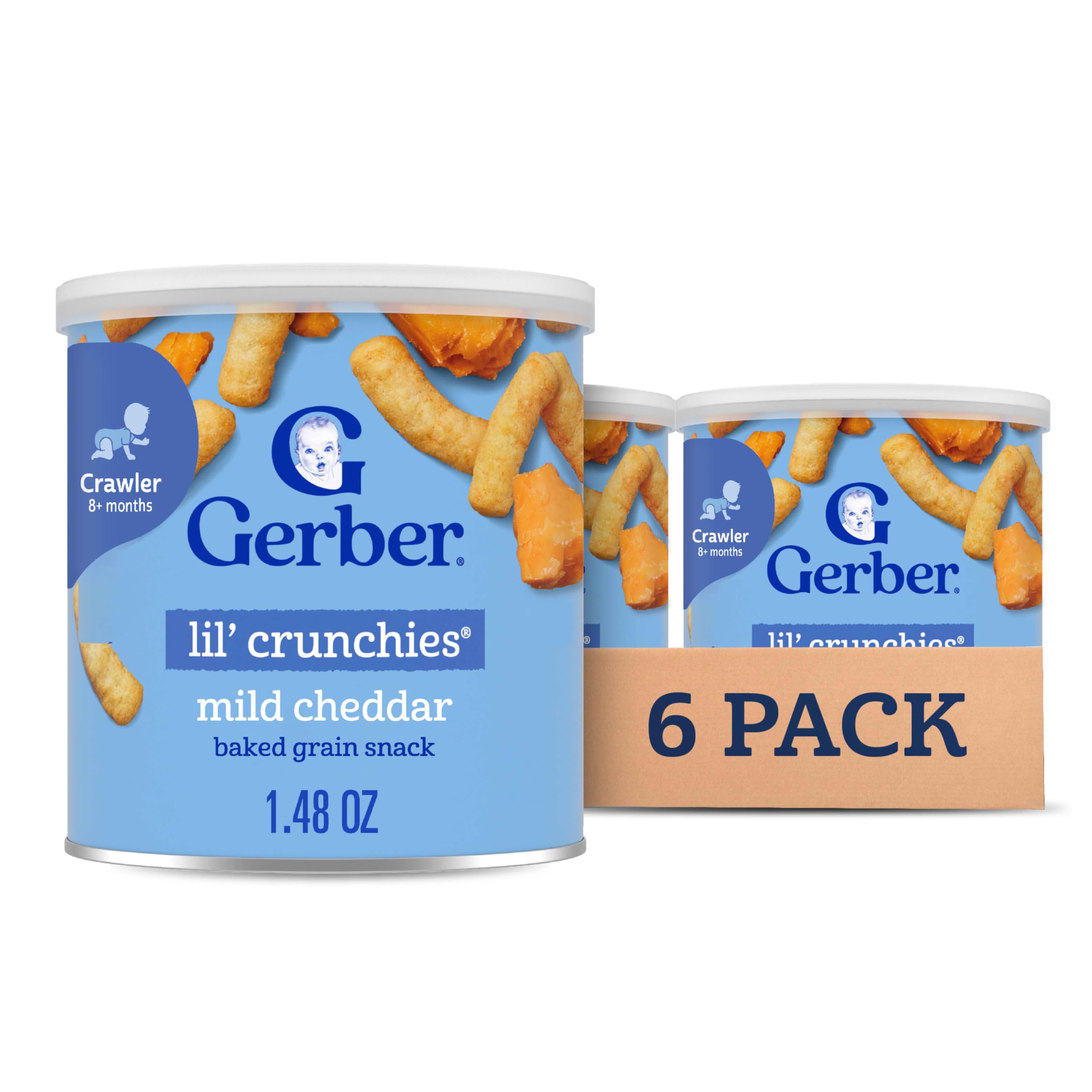Gerber Snacks for Baby Lil Crunchies, Garden Tomato, 1.48 Ounce (Pack of 6)
