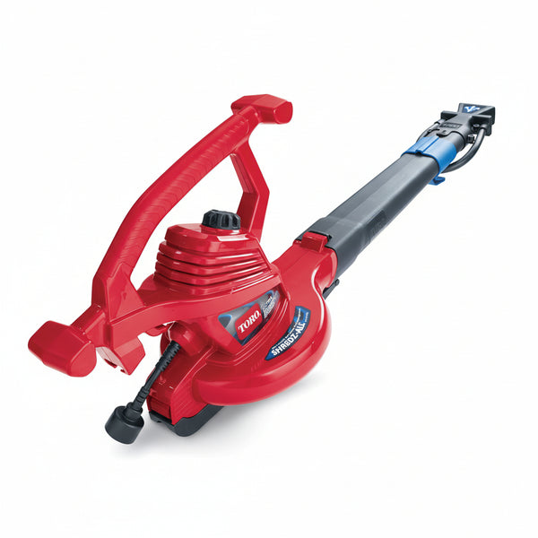 Toro 51621 UltraPlus Leaf Blower Vacuum, Variable-Speed (up to 250 mph) with Metal Impeller, 12 amp,Red