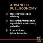 Mobil 1 Advanced Synthetic Motor Oil, 0W-20, 5 Quarts - Fuel Economy Formula