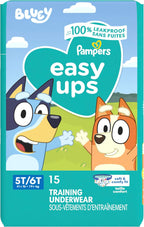 Pampers Training Pants - Easy Ups Boys & Girls Bluey - Size 5T-6T, 84 Count, Children's Potty Underwear (Packaging May Vary)